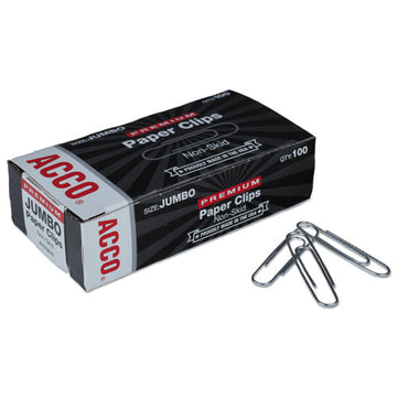 ACCO Paper Clips, Jumbo, Silver, 1,000-pack freeshipping - TVN Wholesale